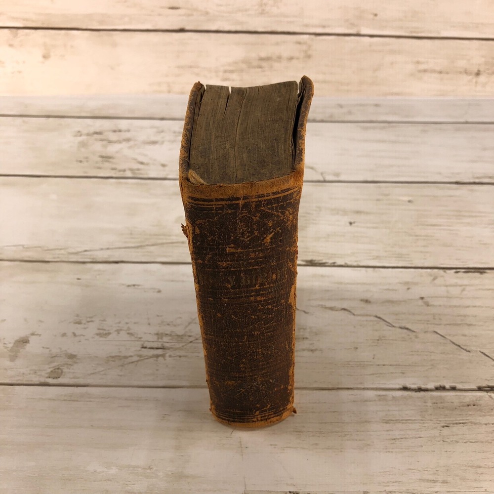 1861 Holy Bible American Bible Society Diamond 32mo Antique Civil War Era Book - Picture 7 of 10
